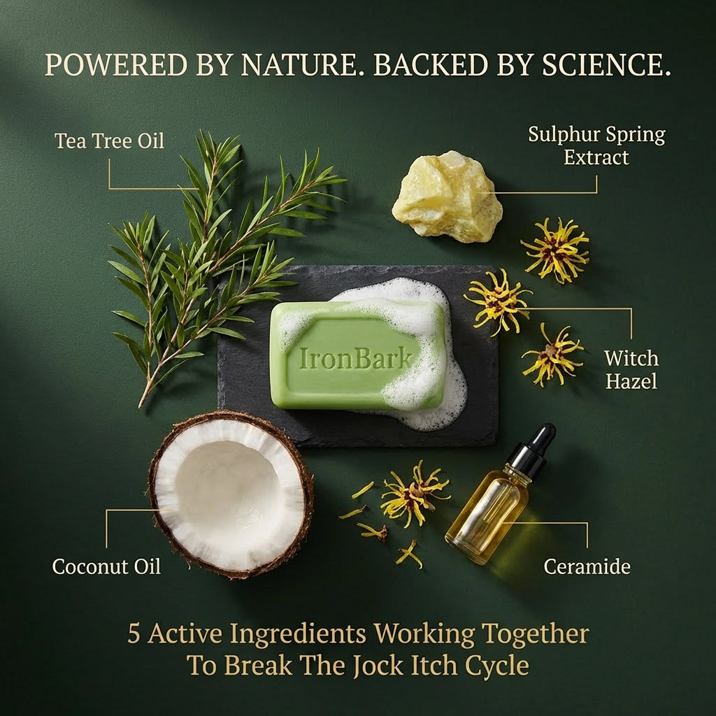 Ironbark Tea Tree Antifungal Bar – Deeply Clears Fungal Infection and Skin Balance from the Root