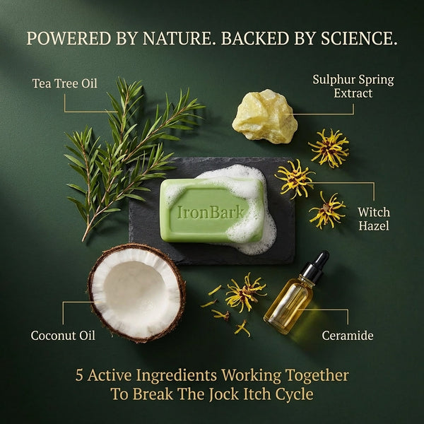 Ironbark Tea Tree Antifungal Bar – Deeply Clears Fungal Infection and Skin Balance from the Root