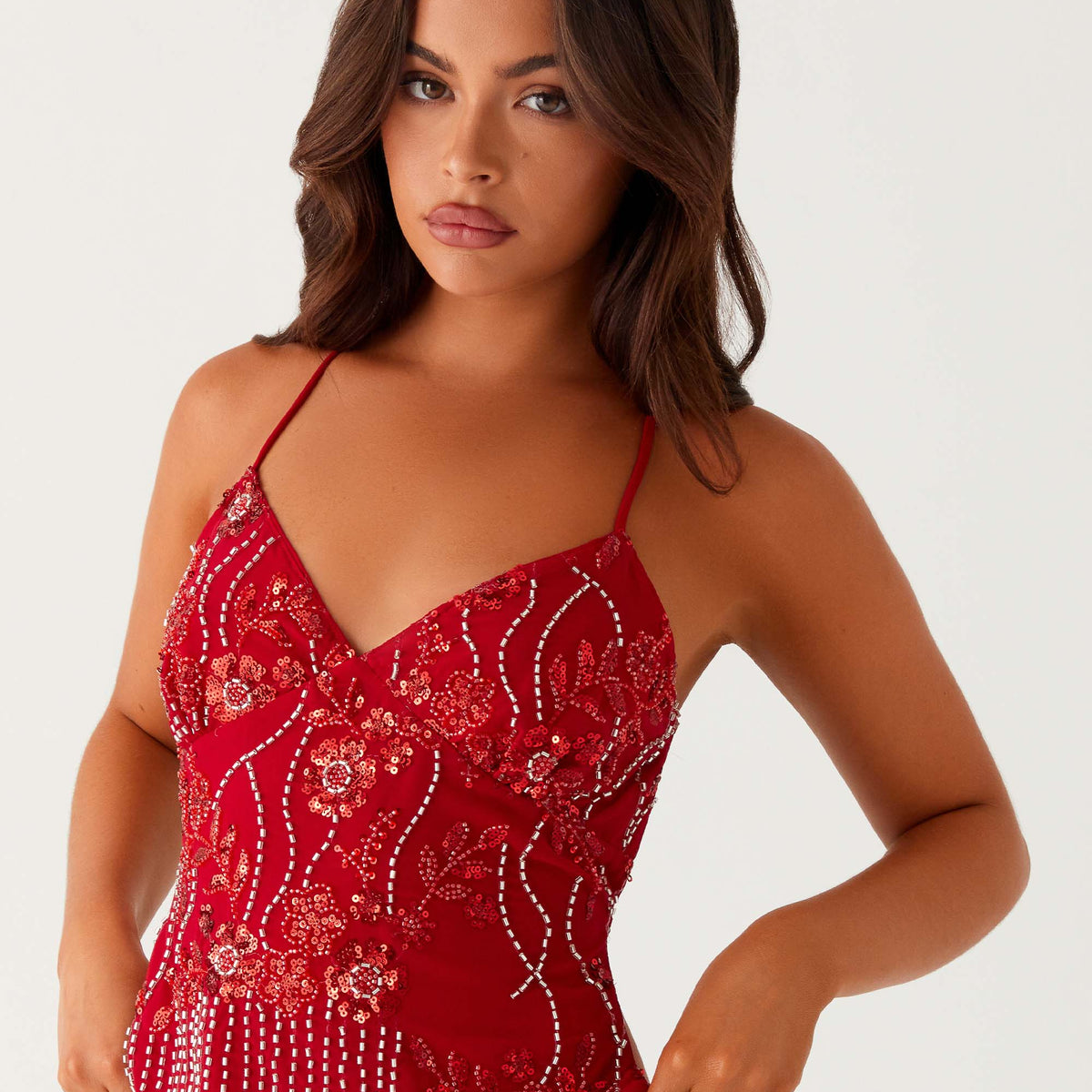 Sparkly V-Neck Cami Top