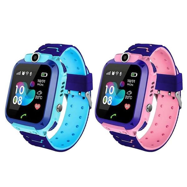 Kids Smartwatch with Camera and GPS Tracking – Red Waterproof Smartwatch for Ages 3-12