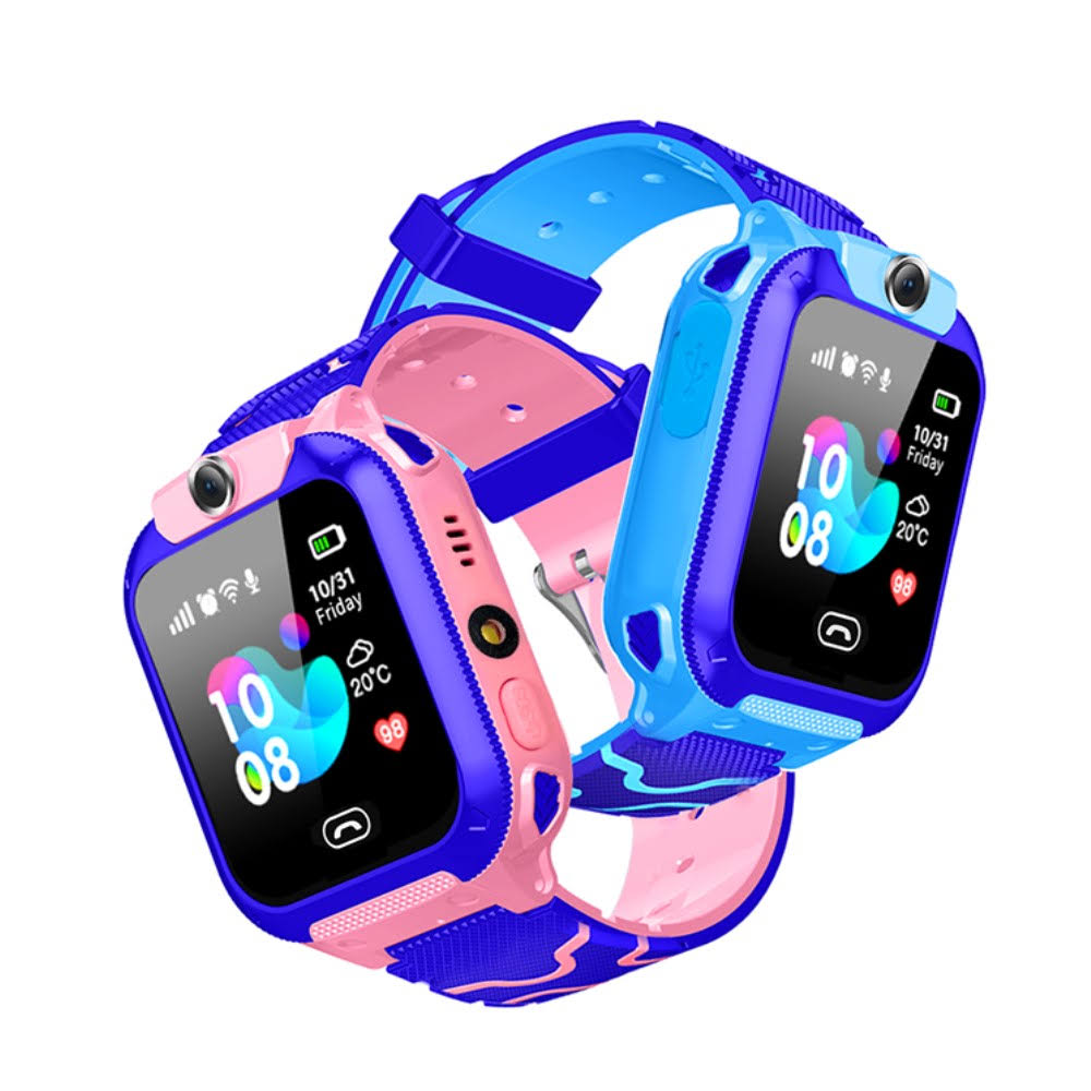 Kids Smartwatch with Camera and GPS Tracking – Red Waterproof Smartwatch for Ages 3-12