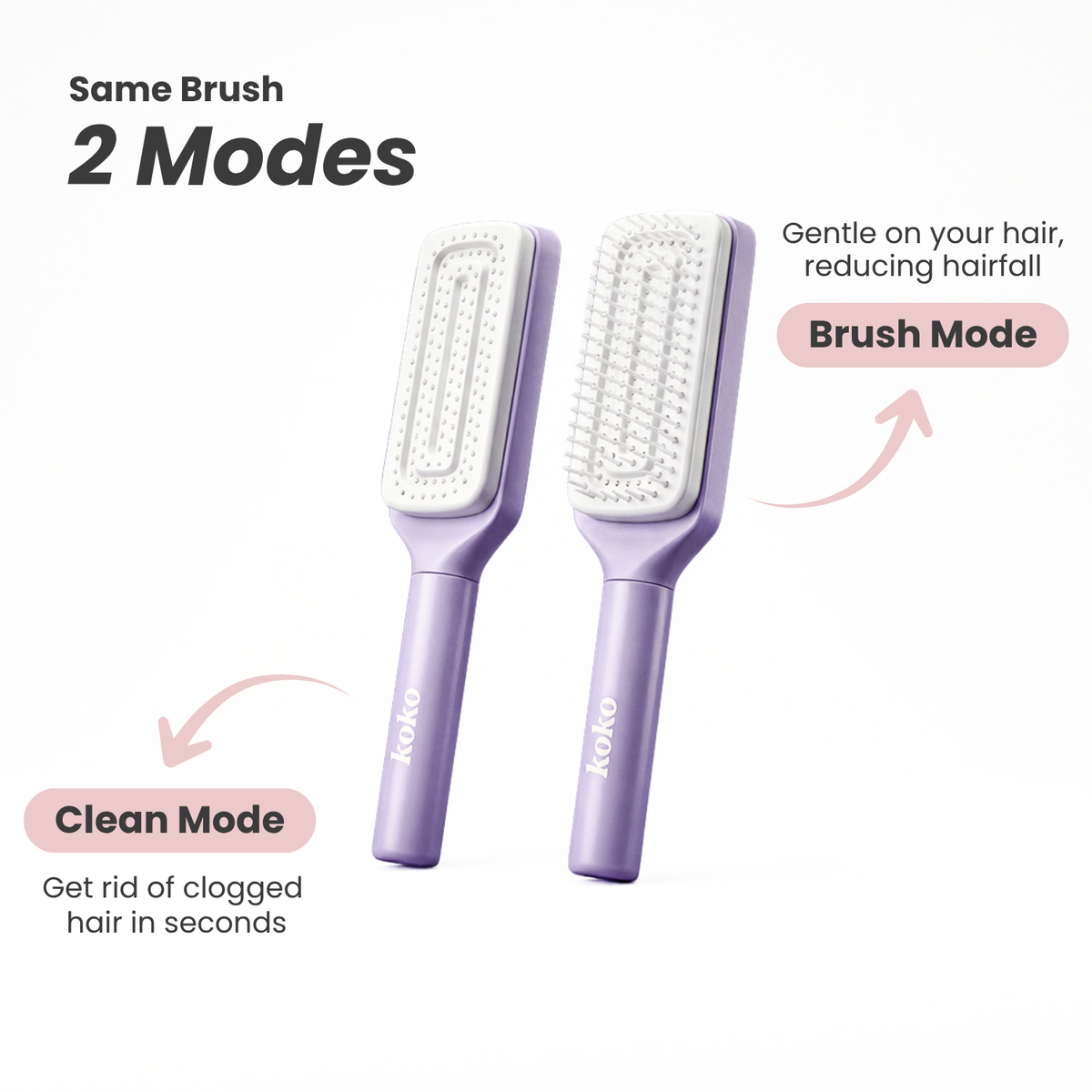 Koko Self Cleaning Hair Brush
