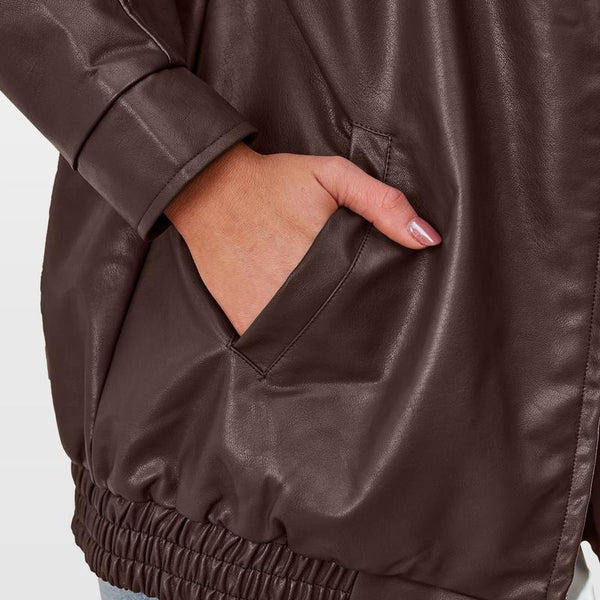 Kovi | Women's Biker Jacket | Oversized Vintage-Inspired Design