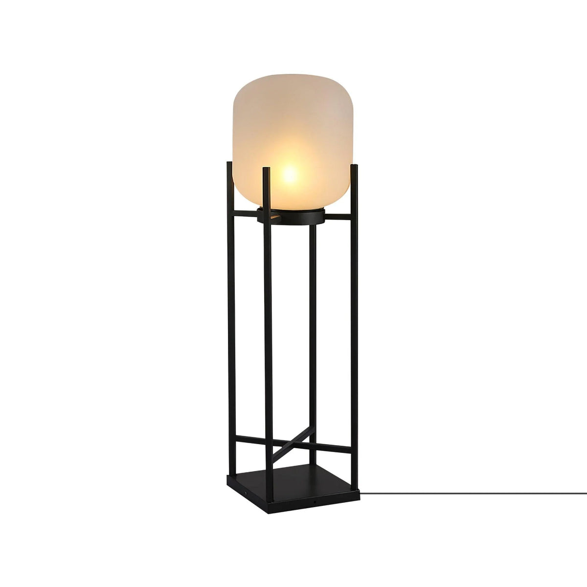 Solar floor lamp lantern for outdoors