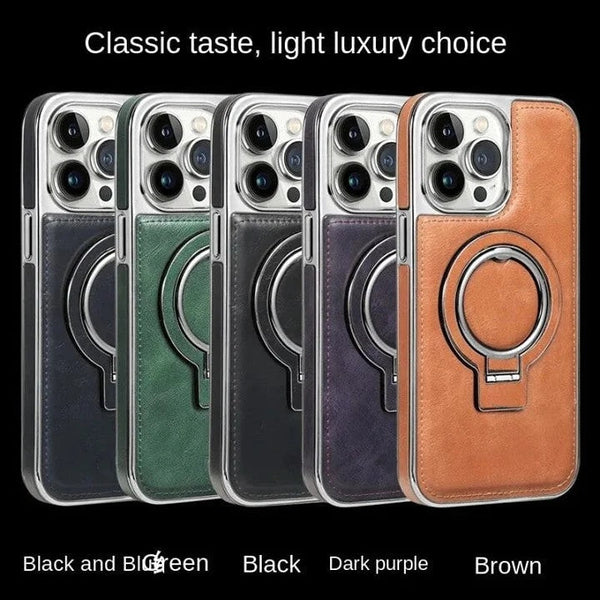 LuxVerge™ | Secure Your iPhone in Leather Luxury
