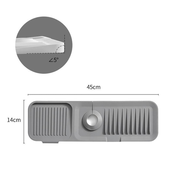 Soft-Surface Silicone Drying Mat – For Pots, Dishes, Glasses & Cutlery