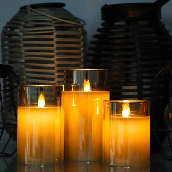 Glowlabo™ Flameless Candle Set for Safe Cozy Ambiance