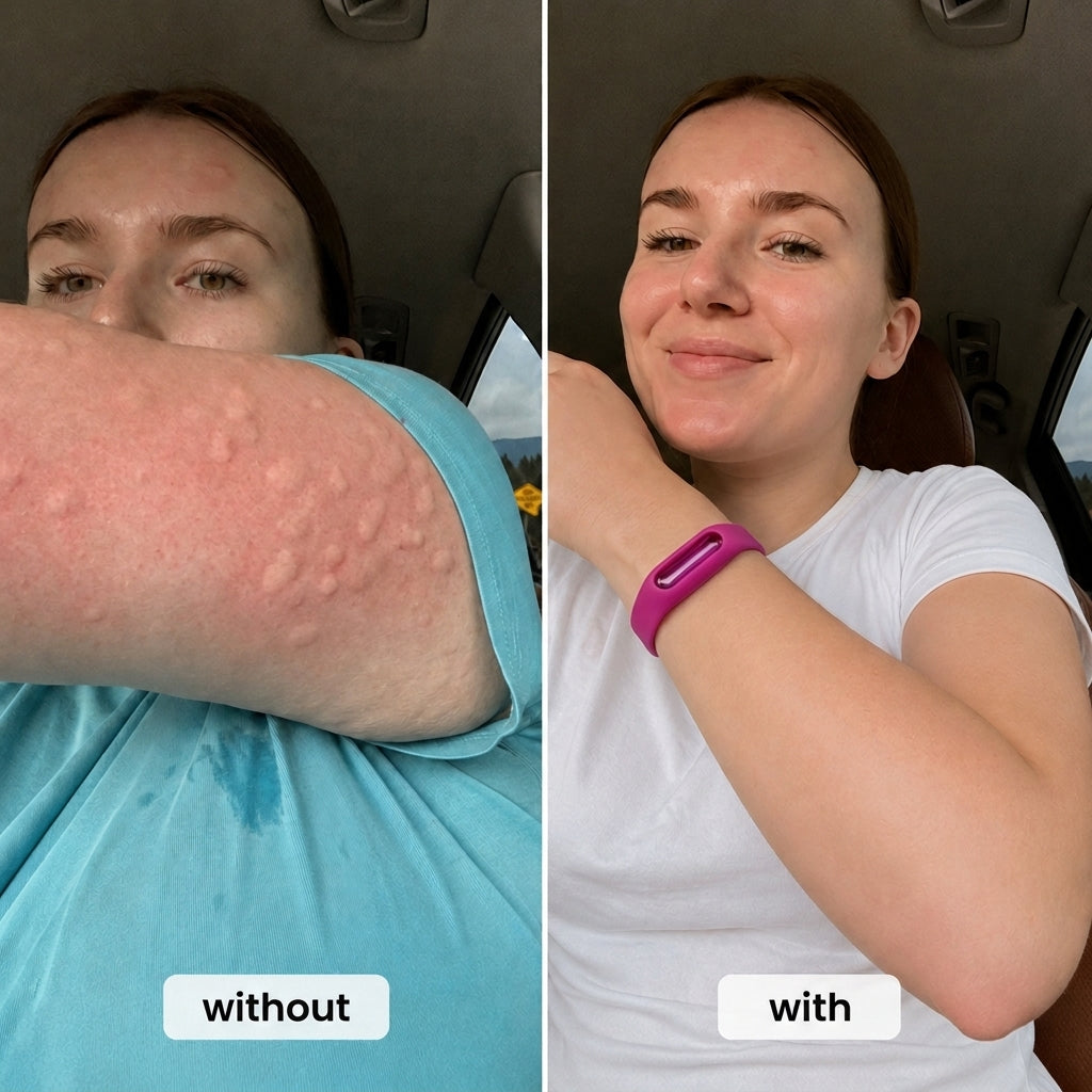 BiteFree™ Protection Bracelet Keeps Mosquitoes Away Naturally