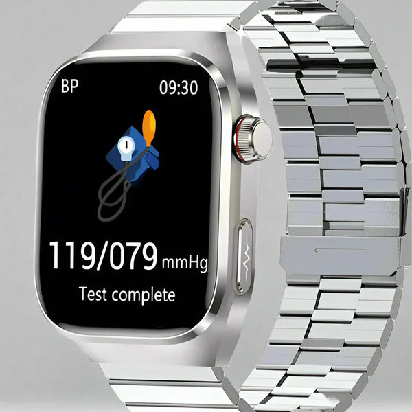Advanced Health Smartwatch with ECG, Blood Sugar Monitoring, 2.04-Inch AMOLED Display – Waterproof Fitness Tracker