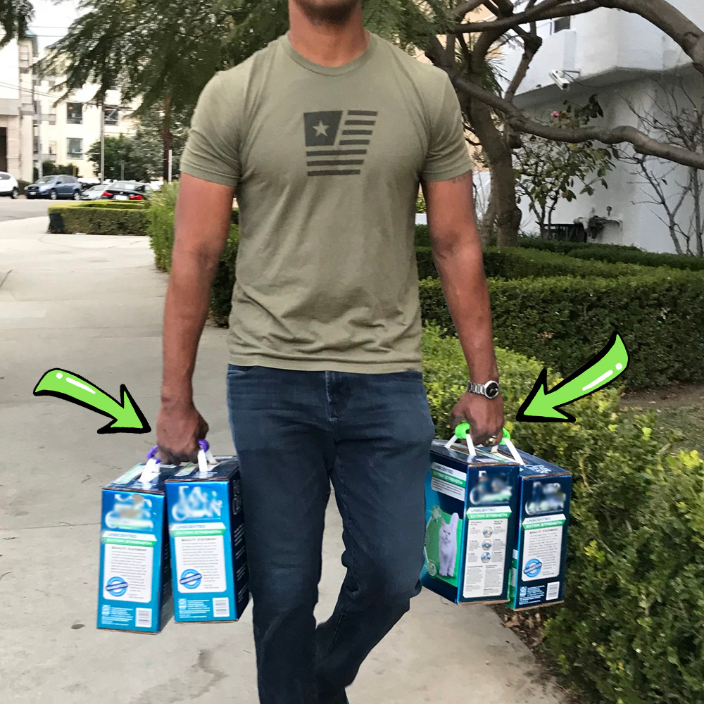 CarryEase™ Bag Carrier Makes Heavy Loads Feel Lighter