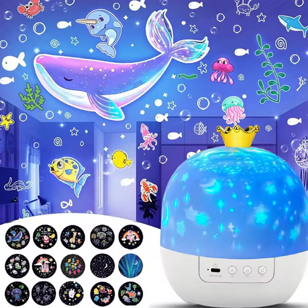 【LAST DAY SALE】DreamMoon™ 360° Immersive Animal Night Light