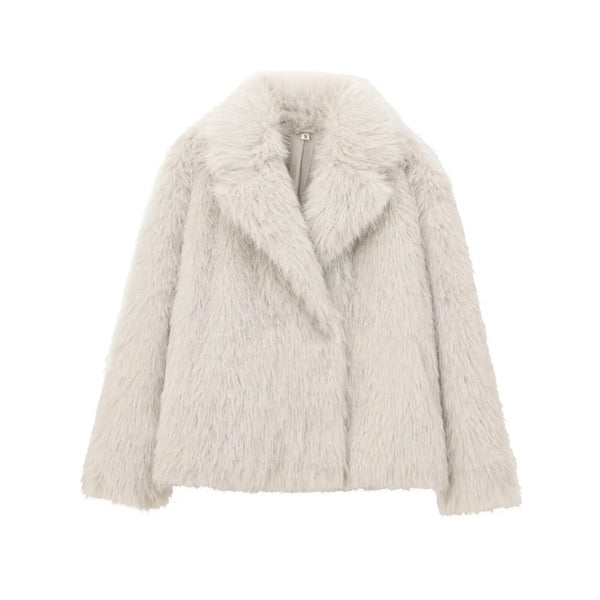 Layla Cozy Coat – Warm and Stylish Fur-Trimmed Outerwear