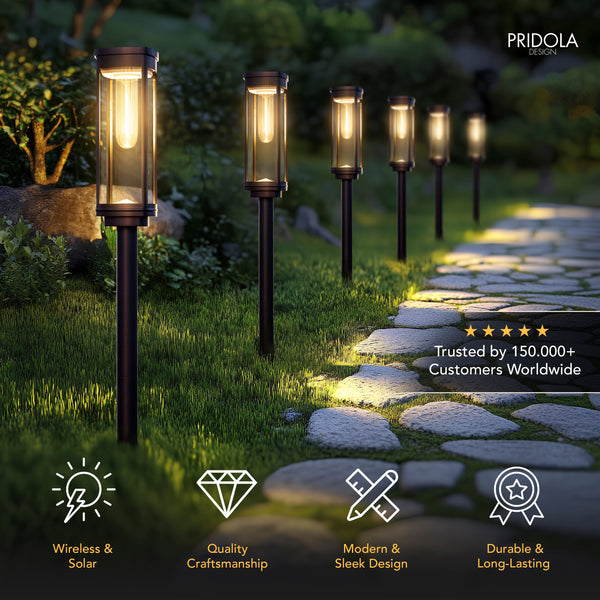 SOLEA Pathway Lights Illuminate Gardens with Elegant Style