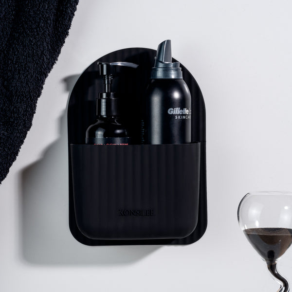 AquaNest™ – Silicone Adhesive Shower Caddy with Drainage