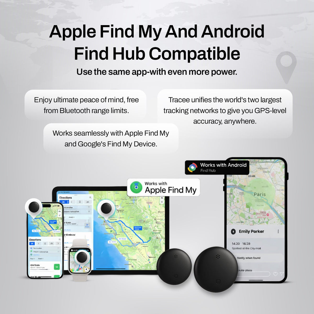 Trackora™ – GPS Tracker with Apple Find My & Magnetic Case