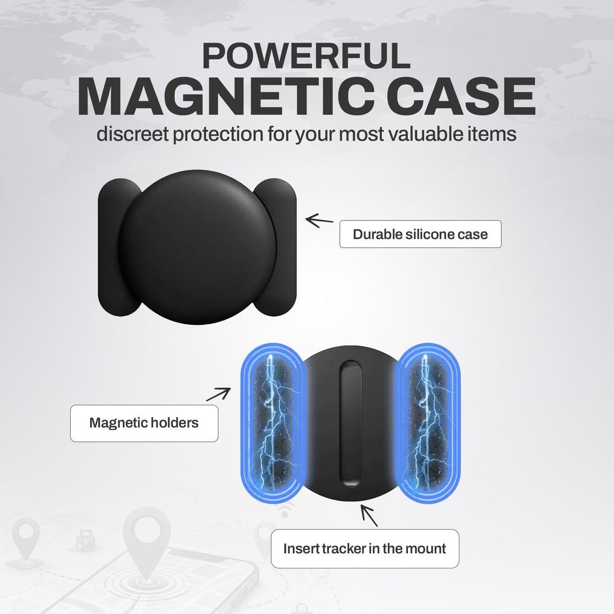 Trackora™ – GPS Tracker with Apple Find My & Magnetic Case