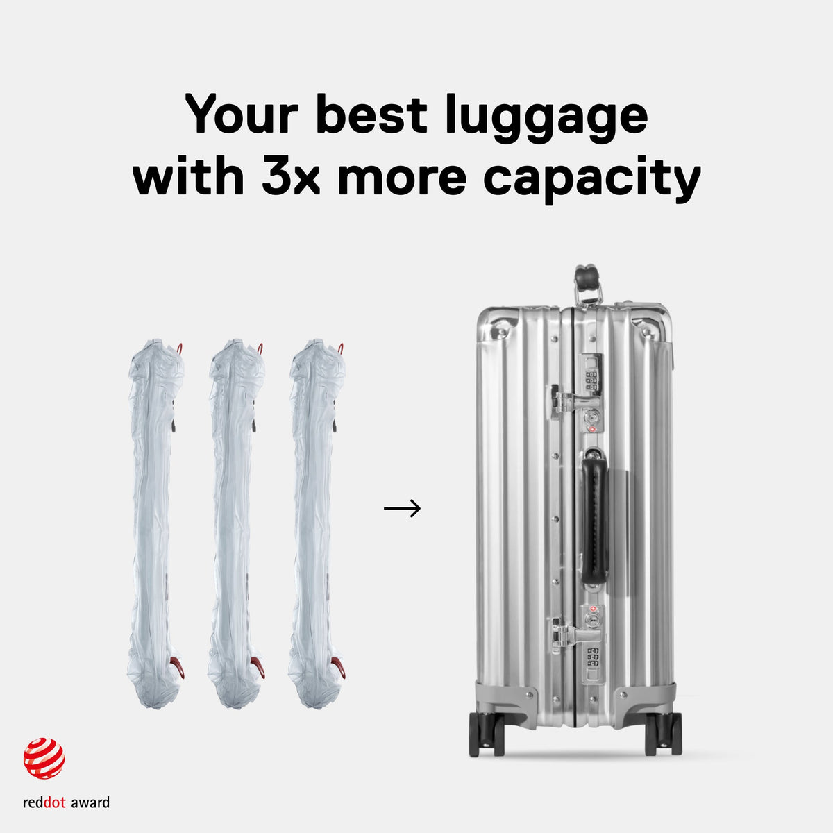 TravelPack™ Vacuum Kit Compresses Clothes for Effortless Travel