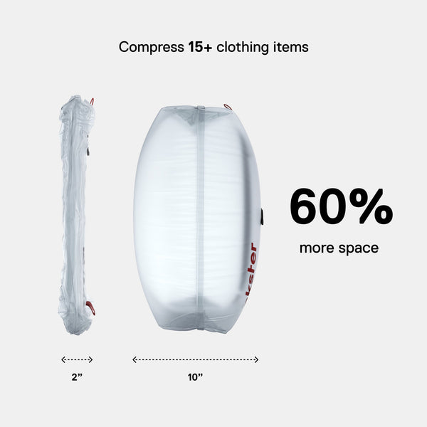 TravelPack™ Vacuum Kit Compresses Clothes for Effortless Travel