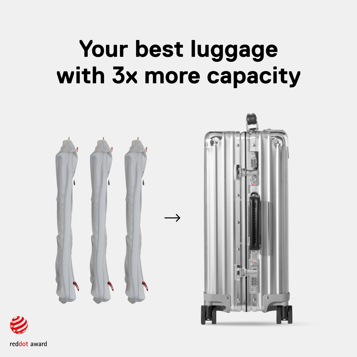 TravelPack™ Vacuum Kit Compresses Clothes for Effortless Travel