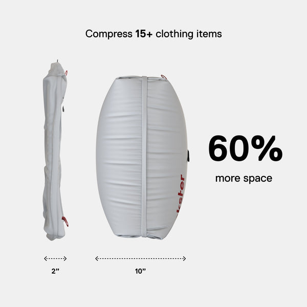 TravelPack™ Vacuum Kit Compresses Clothes for Effortless Travel