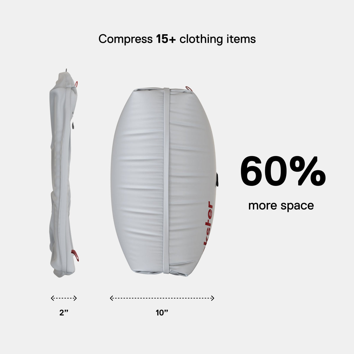 TravelPack™ Vacuum Kit Compresses Clothes for Effortless Travel