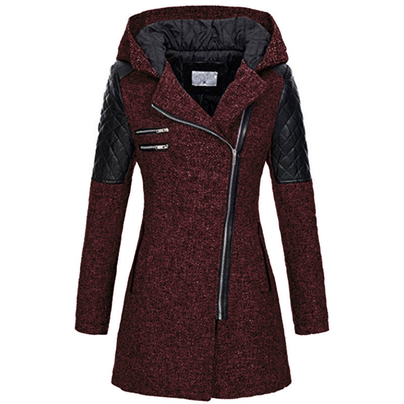 Zara Women's Winter Jacket | Slant-Zip Design