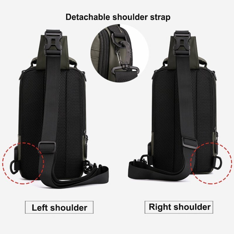 Zentro — Waterproof Anti-Theft Crossbody Bag with USB Port