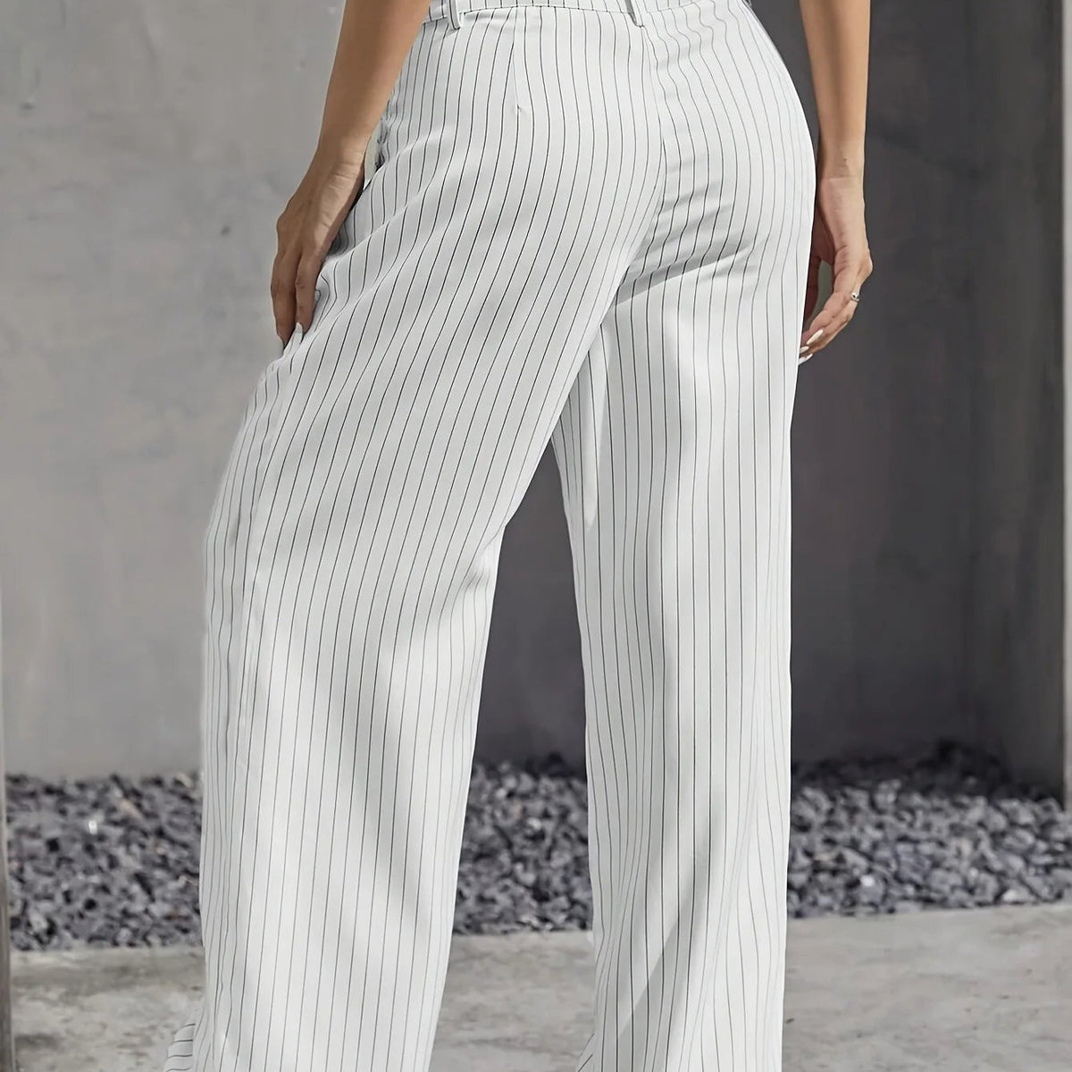 PinstripePower™ — Sculpt Your Curves and Command Every Room with Effortless Style