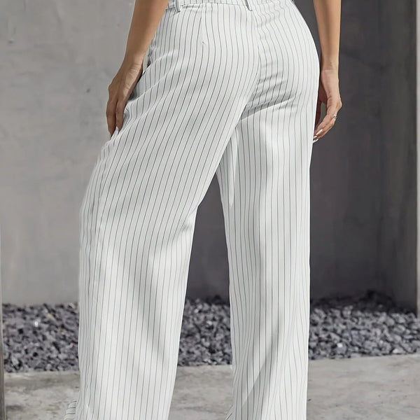 PinstripePower™ — Sculpt Your Curves and Command Every Room with Effortless Style