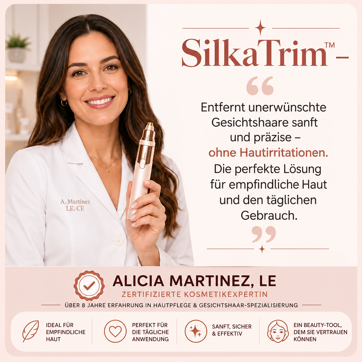 SilkaTrim™ – Compact trimmer for flawless eyebrows & facial hair