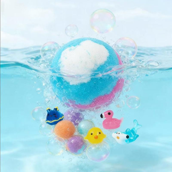 BubblyJoy | Bath Bomb Set for Kids with a Surprise and Lots of Foam