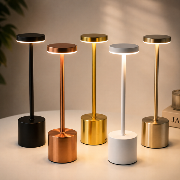 Auralis™ – Minimalist Dimmable Rechargeable LED Table Lamp