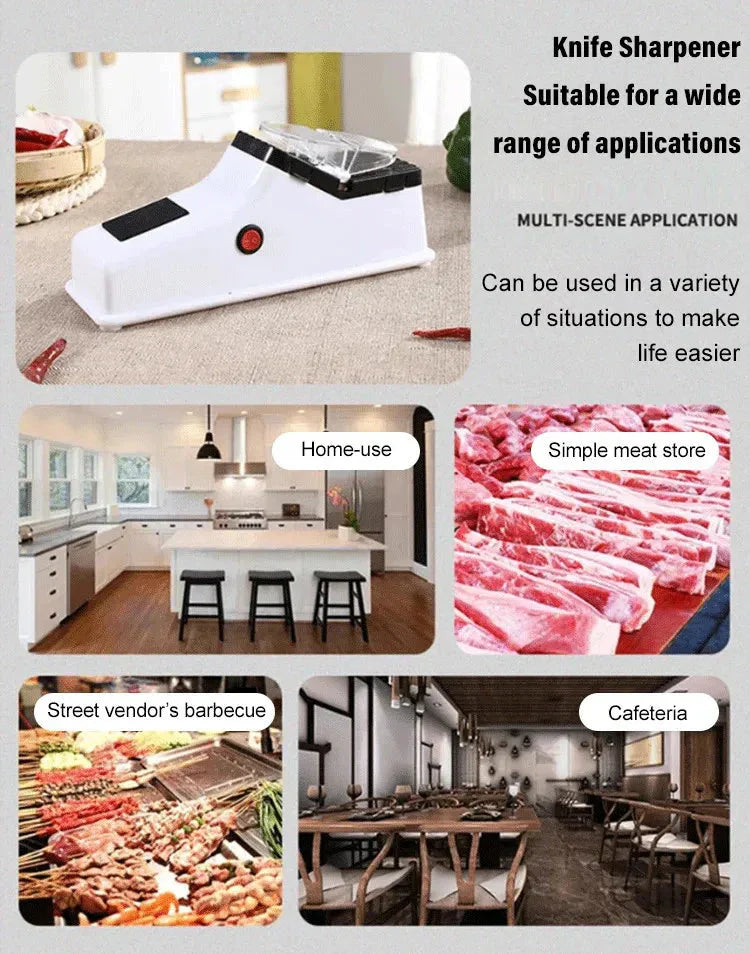 Multi-Function Double Sided Electric Knife Sharpener