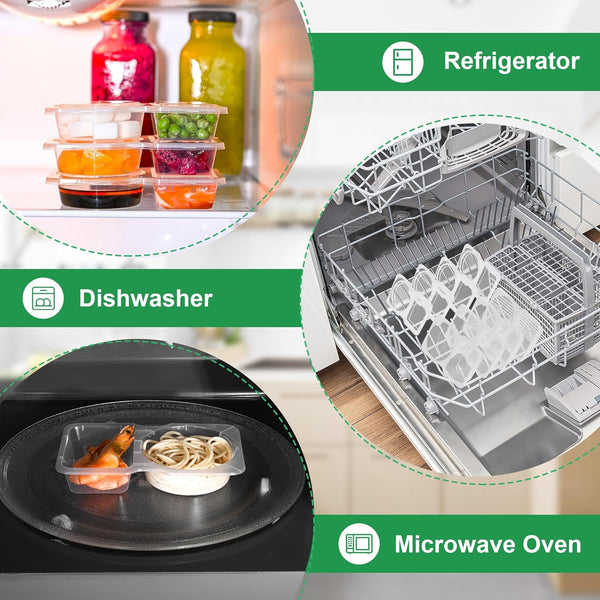 SauceMate | Dual Compartment Condiment Box