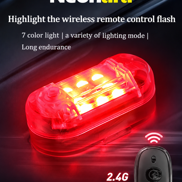 Neonara™ – 7-Color LED Wireless Car Strobe Light
