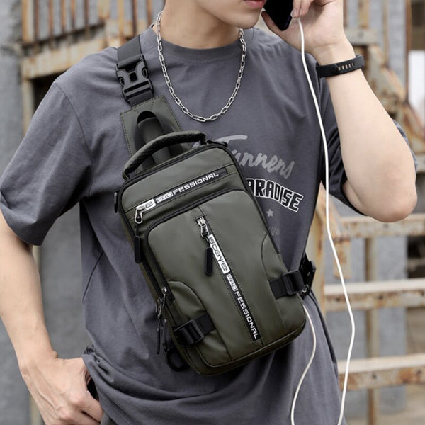 Zentro — Waterproof Anti-Theft Crossbody Bag with USB Port