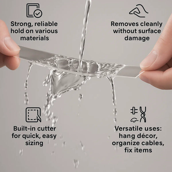 5m Double-Sided Nano Tape – Drill-Free, Strong & Reusable Mounting
