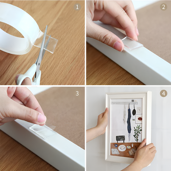 5m Double-Sided Nano Tape – Drill-Free, Strong & Reusable Mounting