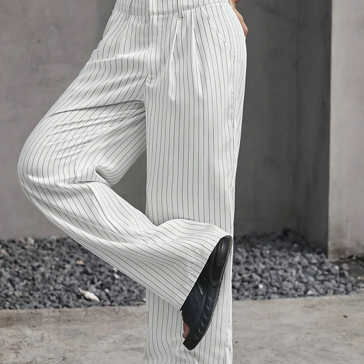 PinstripePower™ — Sculpt Your Curves and Command Every Room with Effortless Style