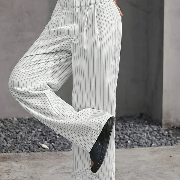 PinstripePower™ — Sculpt Your Curves and Command Every Room with Effortless Style