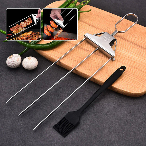 BlazeTrio Skewers — Master the Grill, Ignite Legendary Flavor Every Time