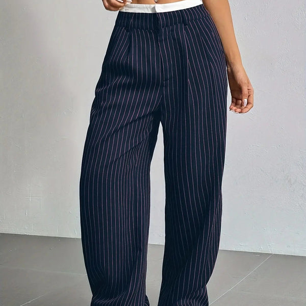 PinstripePower™ — Sculpt Your Curves and Command Every Room with Effortless Style