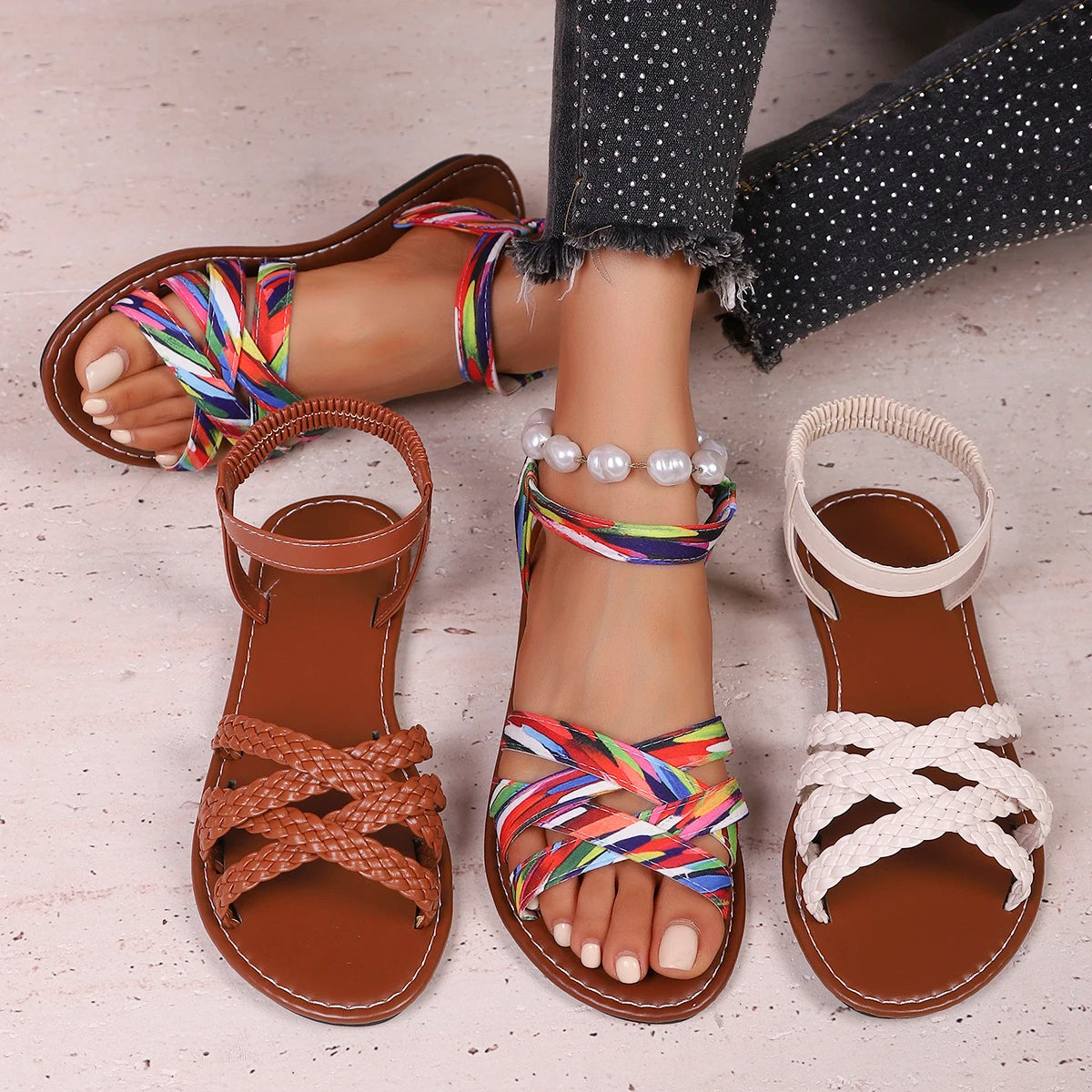 Vireoa — Artisan Vegan Leather Sandals with Cushioned Sole
