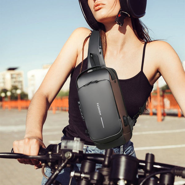 MotoCharge™ | Motorcycle USB Charging Anti-Theft Shoulder Bag