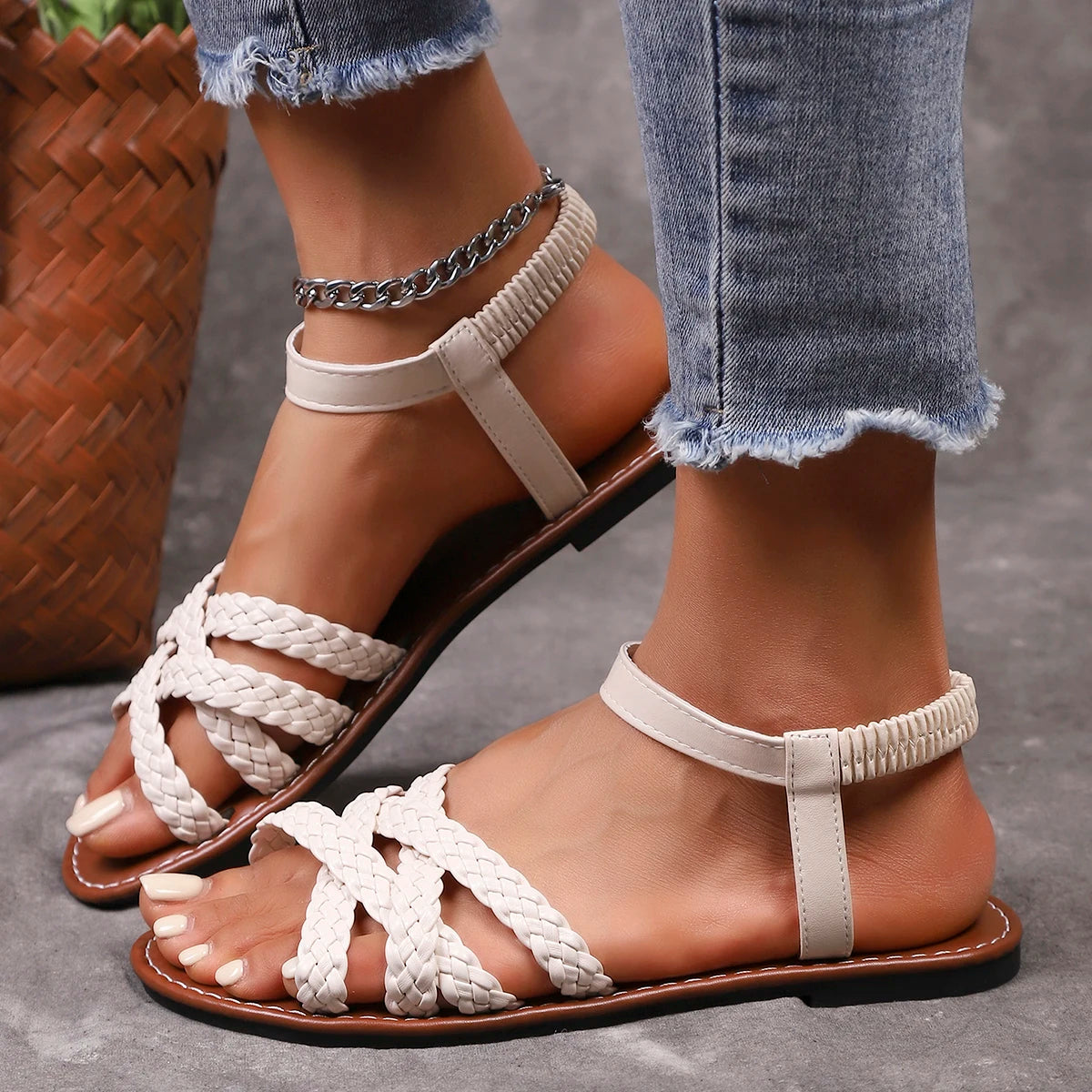 Vireoa — Artisan Vegan Leather Sandals with Cushioned Sole