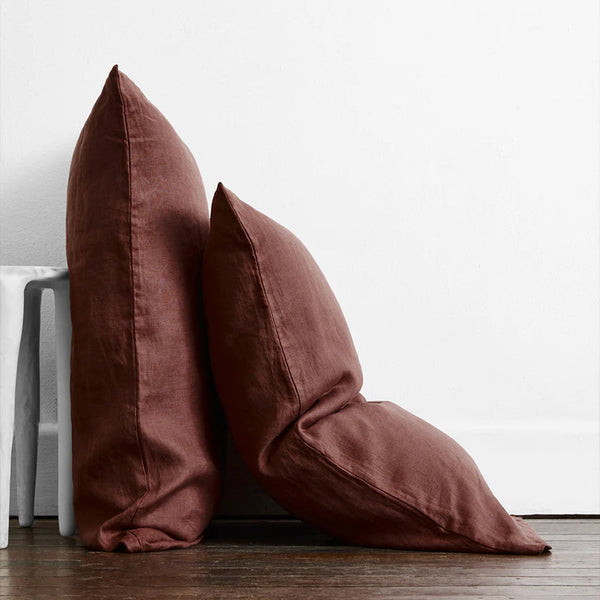 Cacao & Lagoon 100% French Flax Linen Bedding Bundle
