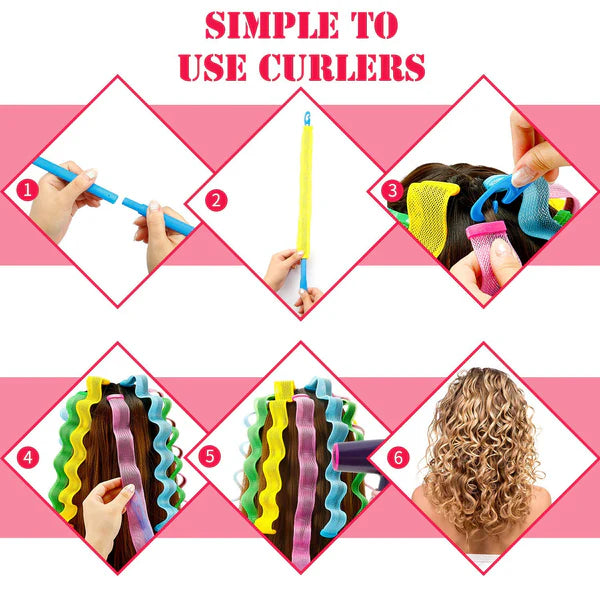 WaveWhisper™ — Wake Up to Naturally Stunning, Damage-Free Curls That Last (30 pcs)
