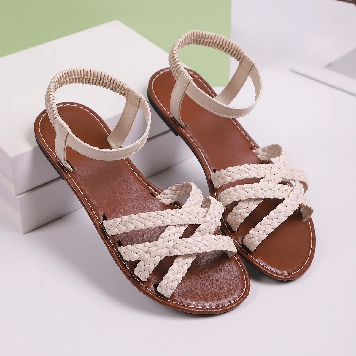 Vireoa — Artisan Vegan Leather Sandals with Cushioned Sole