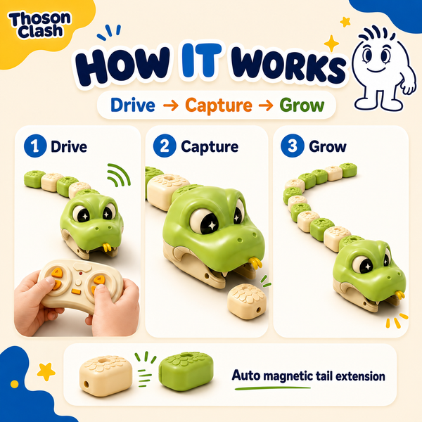 TailRush™ – Remote-Control Snake Battle Game for Kids