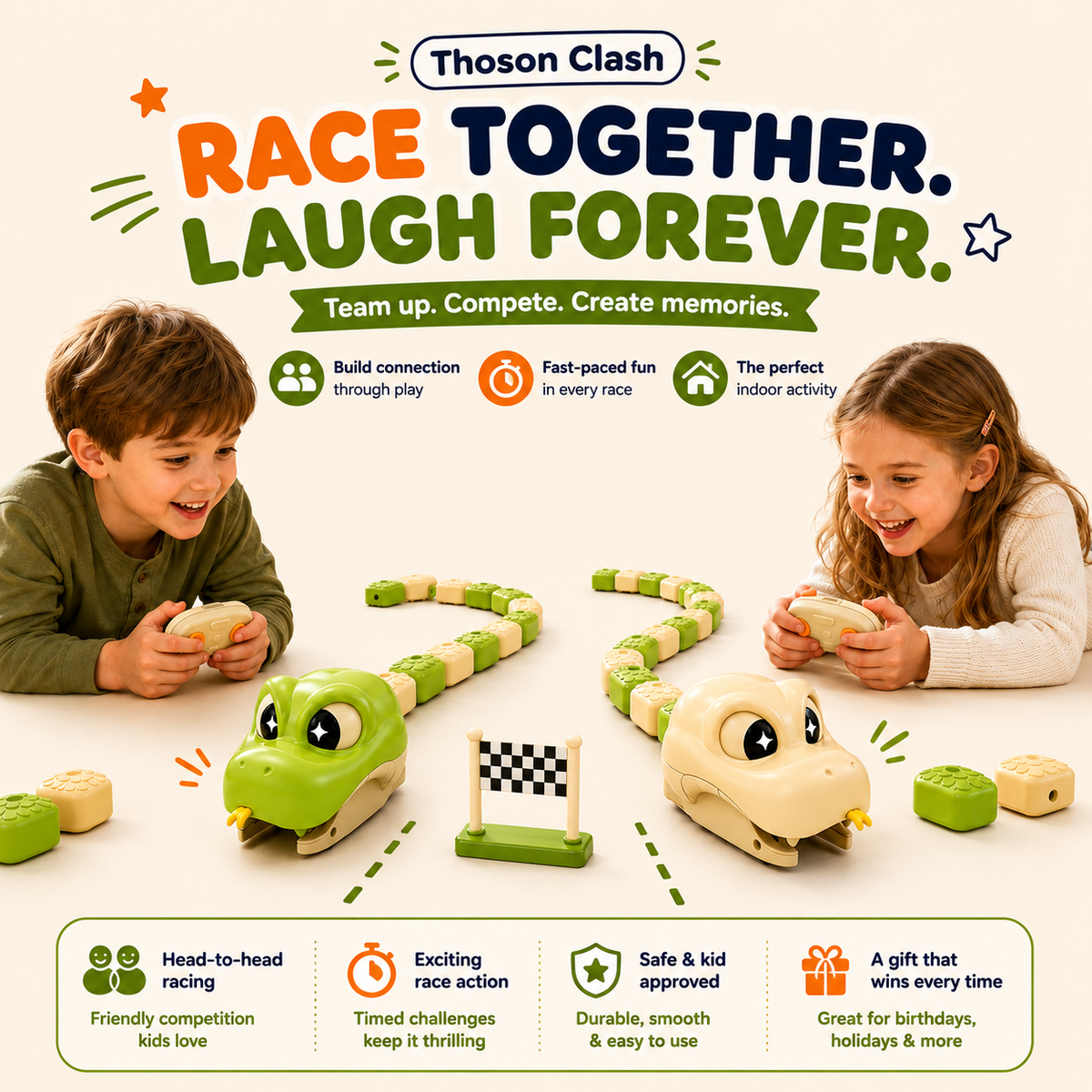 TailRush™ – Remote-Control Snake Battle Game for Kids